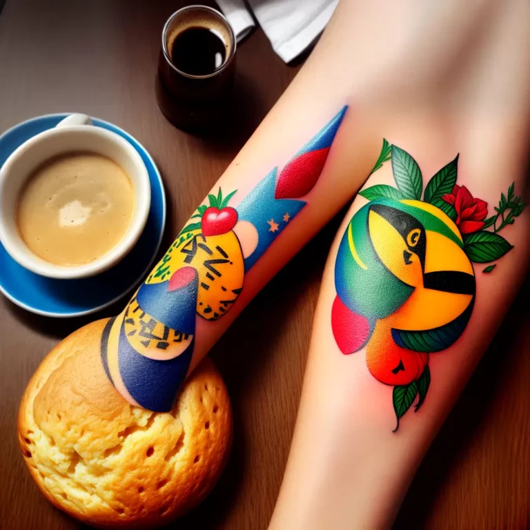 Fotos tatuagem pao de queijo brasileira scaled
