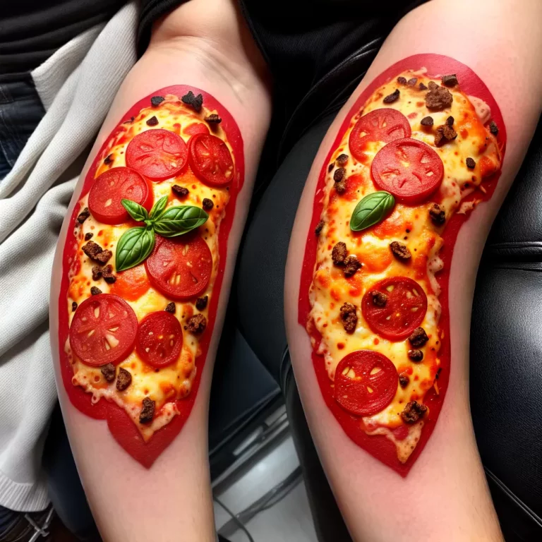 Fotos tatuagem pizza detahes saborosos scaled