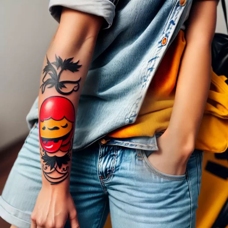 Fotos tatuagem salsicha pao mostarda scaled Fotos tatuagem salsicha pao mostarda scaled