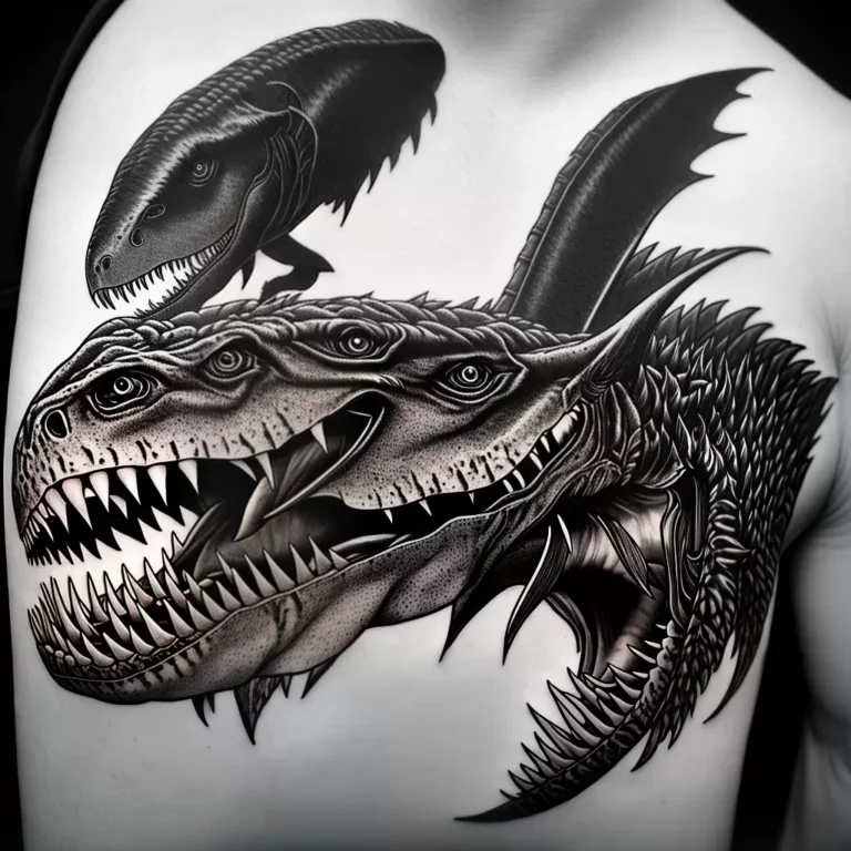 Fotos tatuagem t rex biceps preto branco 1 scaled Fotos tatuagem t rex biceps preto branco 1 scaled