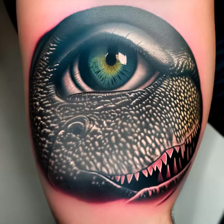 Fotos tatuagem t rex braco detalhado 1 scaled