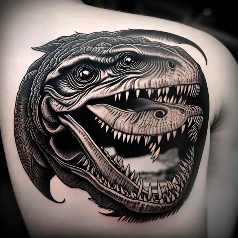 Fotos tatuagem t rex braco forte 1 scaled