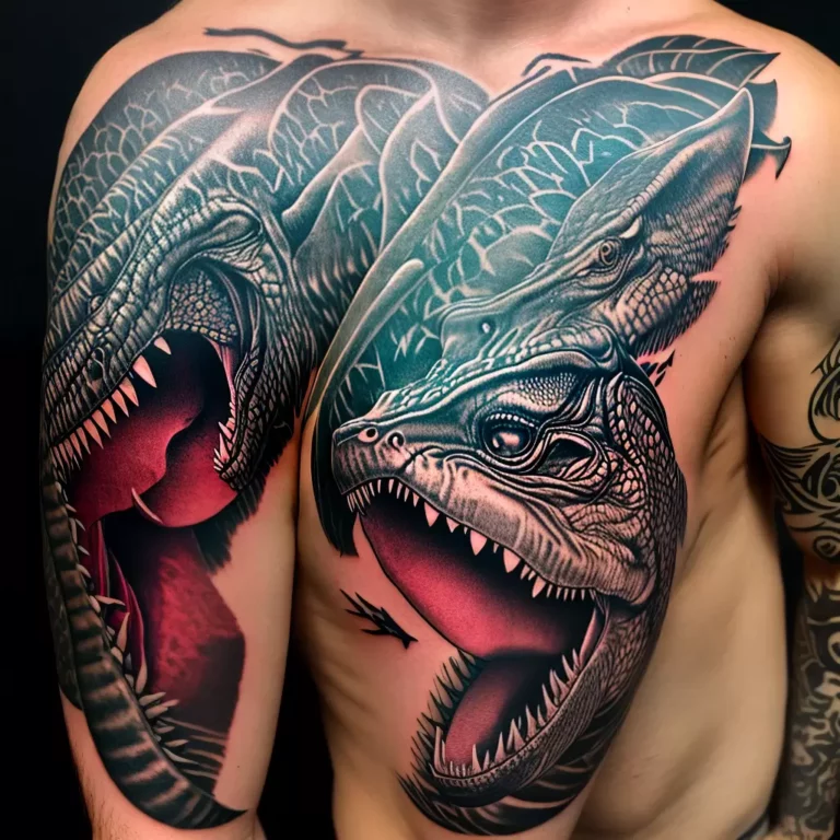Fotos tatuagem t rex detalhes escama scaled Fotos tatuagem t rex detalhes escama scaled