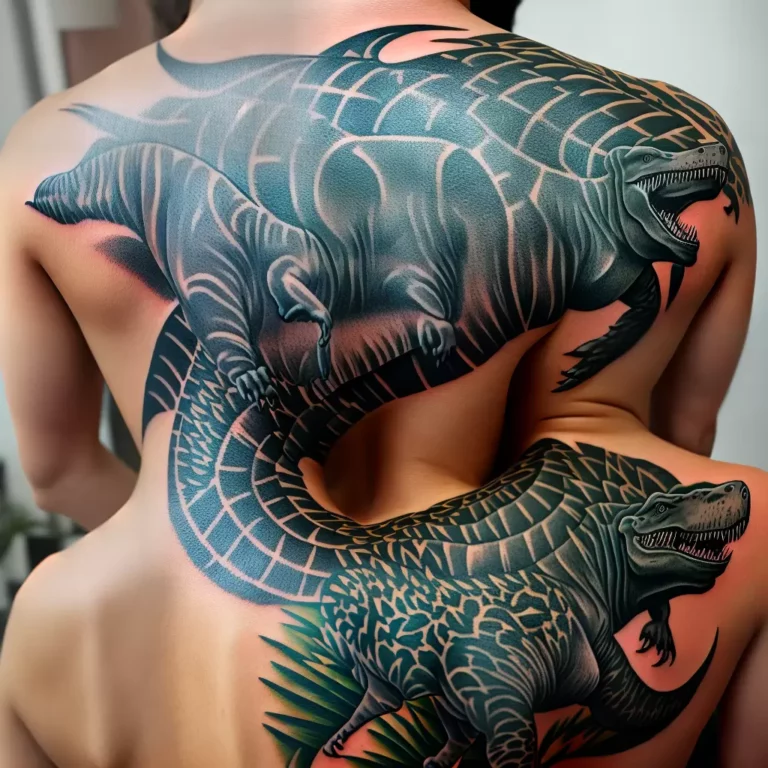 Fotos tatuagem t rex estegossauro diversidade scaled