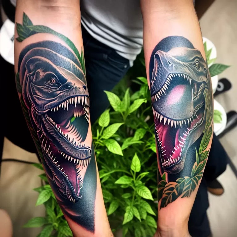 Fotos tatuagem t rex floresta historia scaled Fotos tatuagem t rex floresta historia scaled