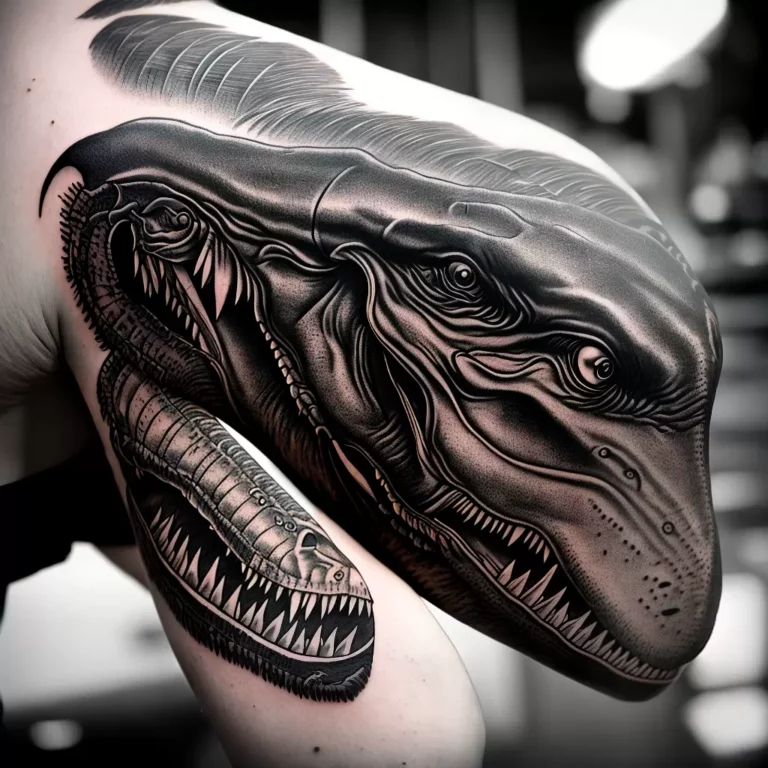 Fotos tatuagem t rex prehistorico braco 1 scaled Fotos tatuagem t rex prehistorico braco 1 scaled