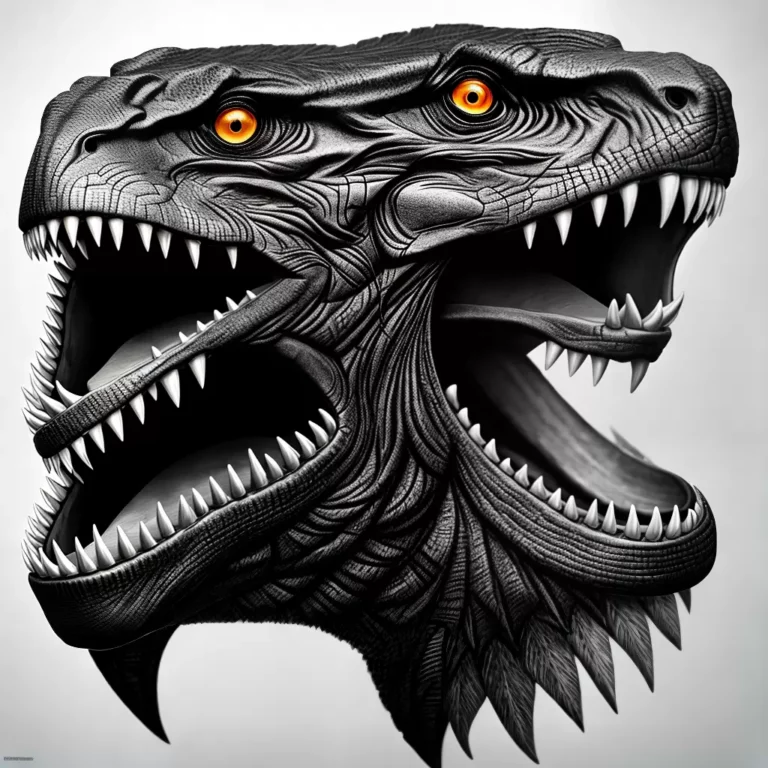 Fotos tatuagem t rex preto branco forte scaled Fotos tatuagem t rex preto branco forte scaled
