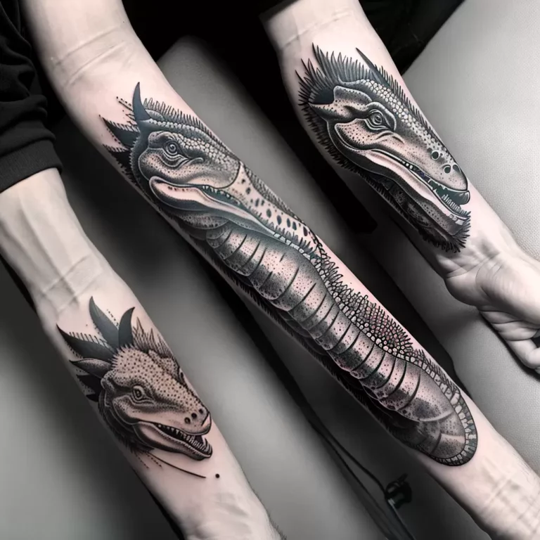 Fotos tatuagem t rex triceratops estegossauro scaled
