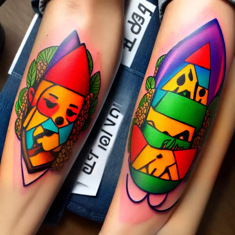 Fotos tatuagem taco colorido braco scaled