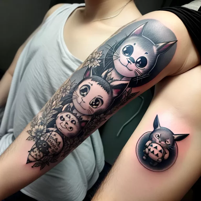 Fotos tatuagem totoro linha cinza scaled Fotos tatuagem totoro linha cinza scaled