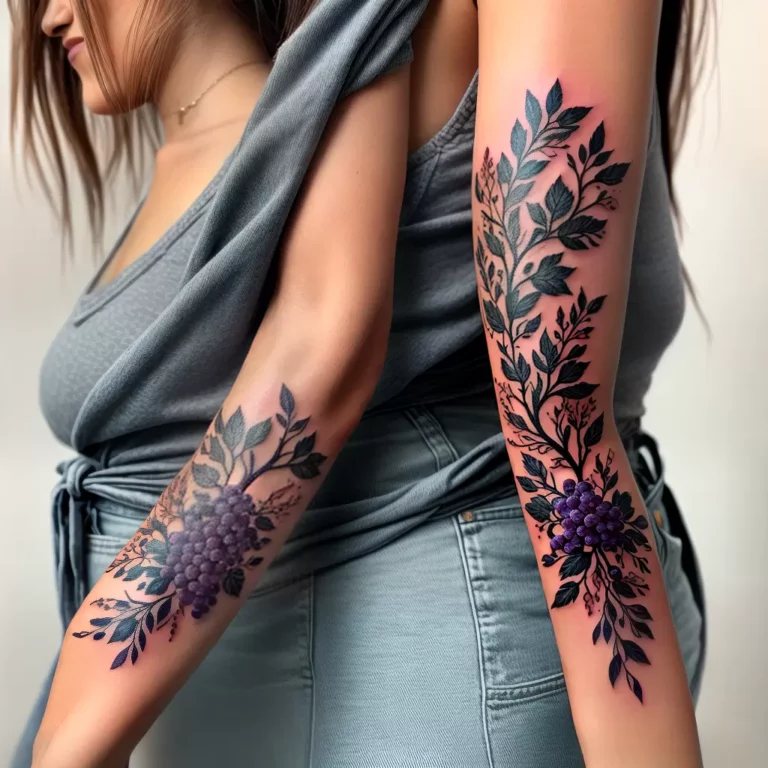 Fotos tatuagem uva vinho antebraco scaled